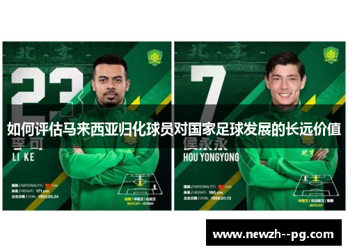 如何评估马来西亚归化球员对国家足球发展的长远价值